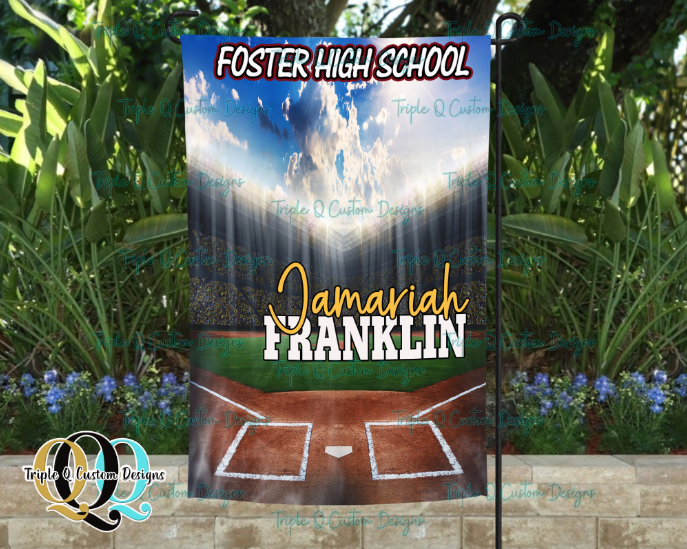 Baseball Garden Flag