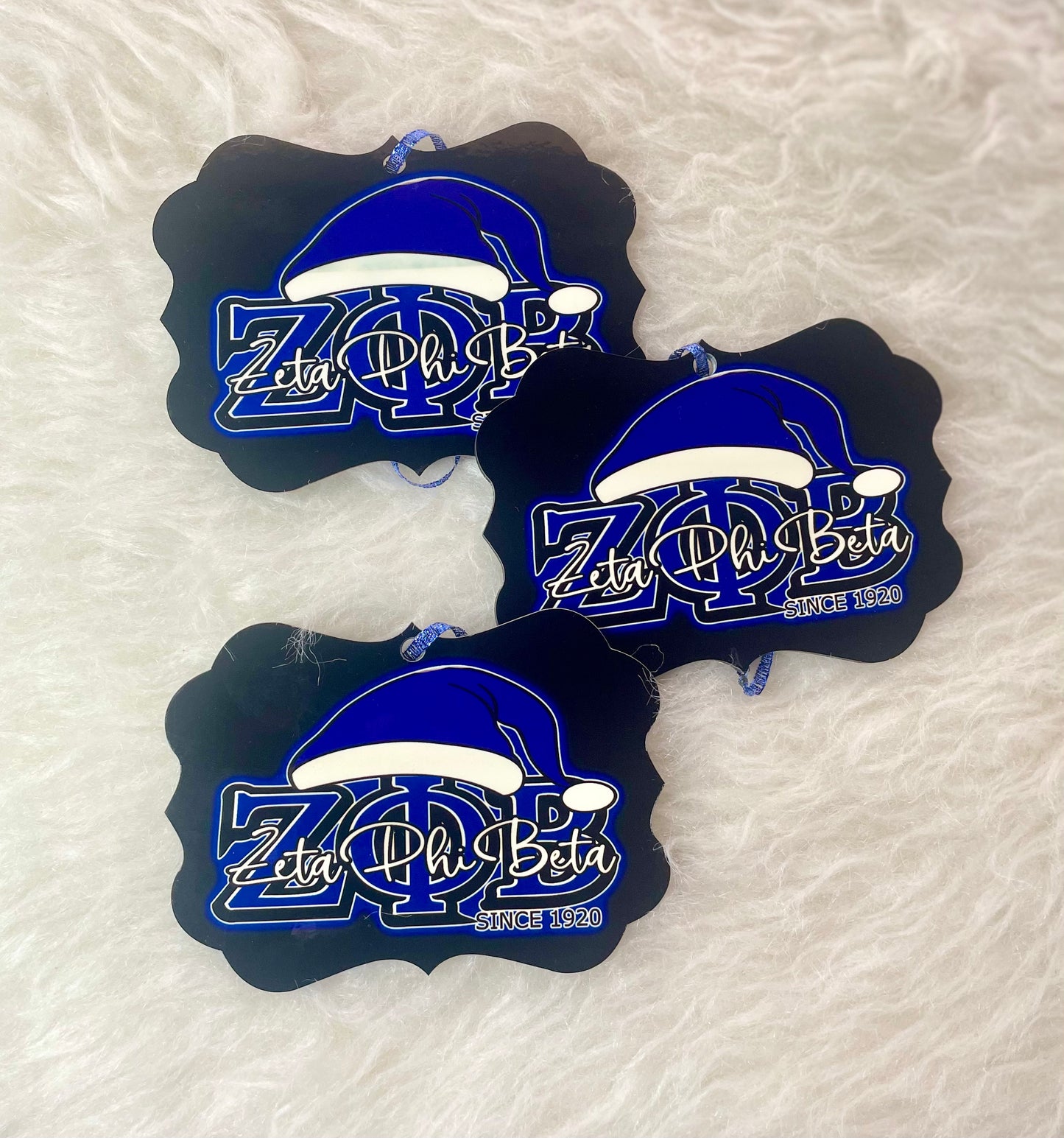 Zeta Phi Beta Christmas Ornament