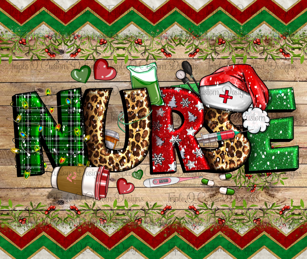 Christmas Nurse Tumbler