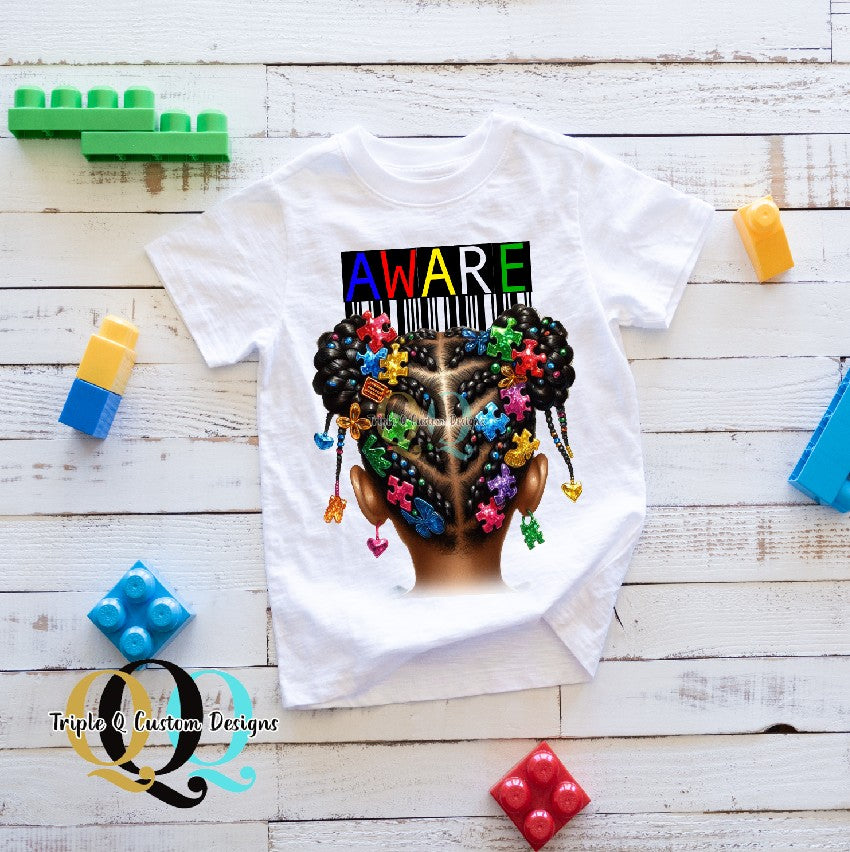 Autism Aware - Girls Shirt
