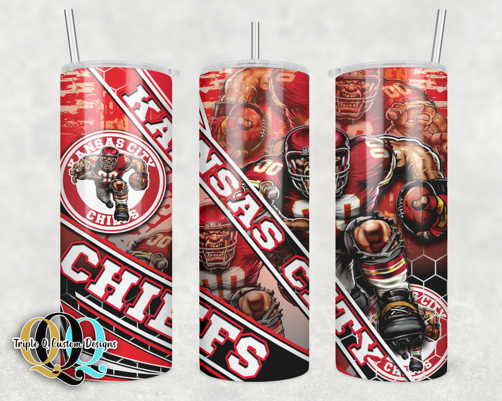 Chiefs Tumbler / Sublimation Print / 20oz Tumbler