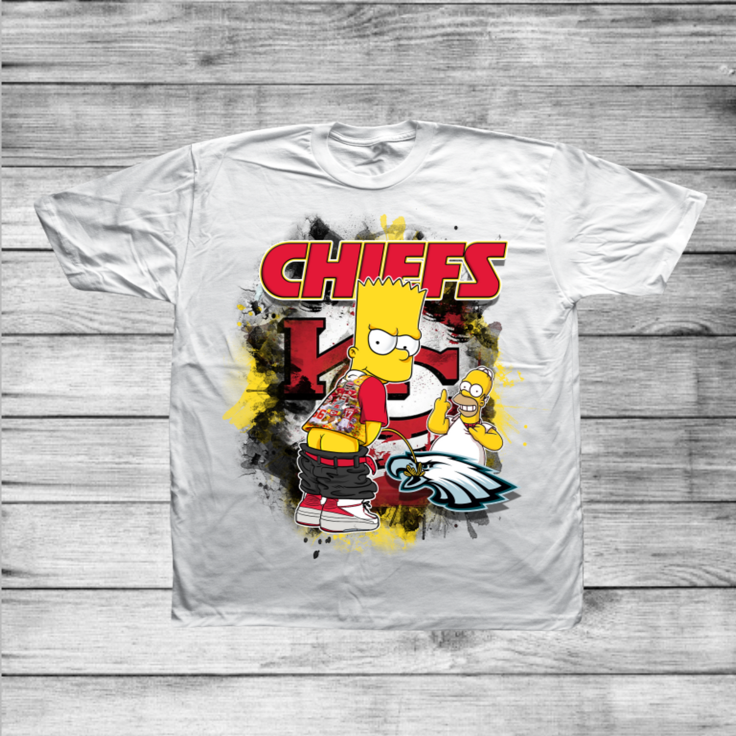 Chiefs Bart Simpson Football Shirt
