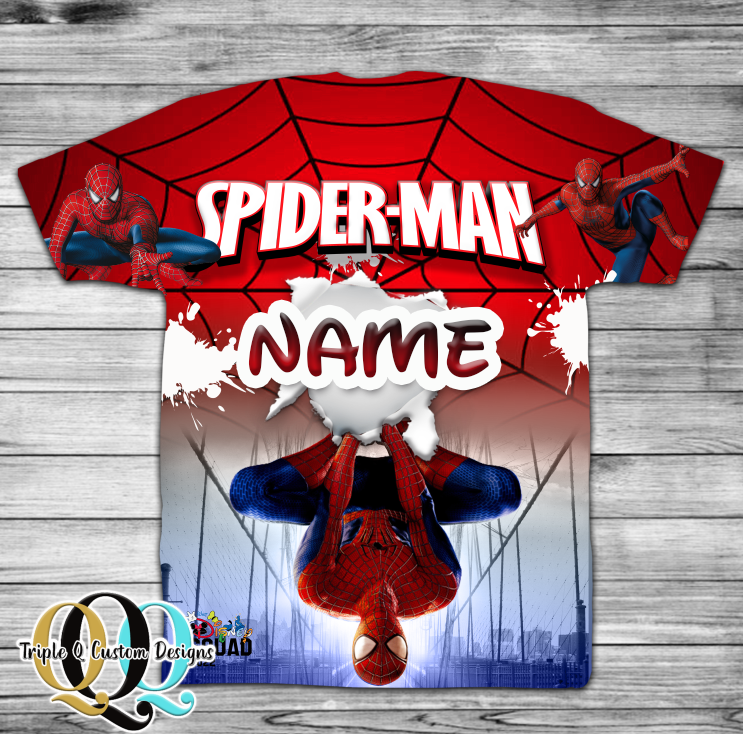 Customized & Personalized Spiderman T-Shirts for Men