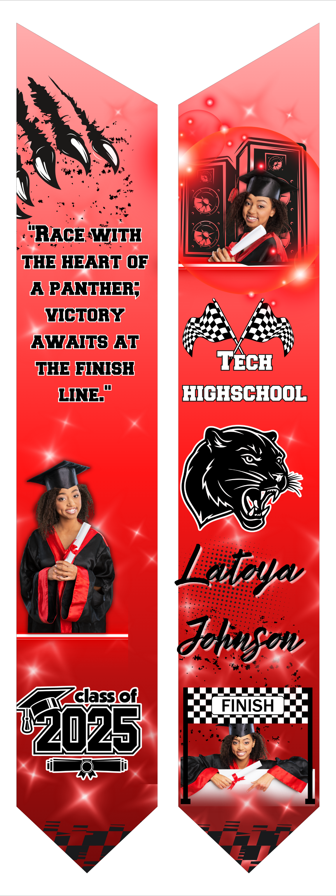 Adult Custom Grad Stole