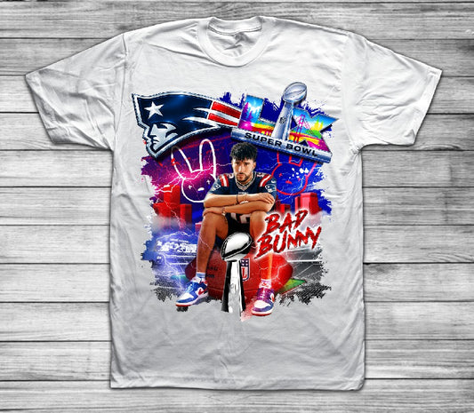Bad Bunny Patriots Super Bowl LX T-Shirts