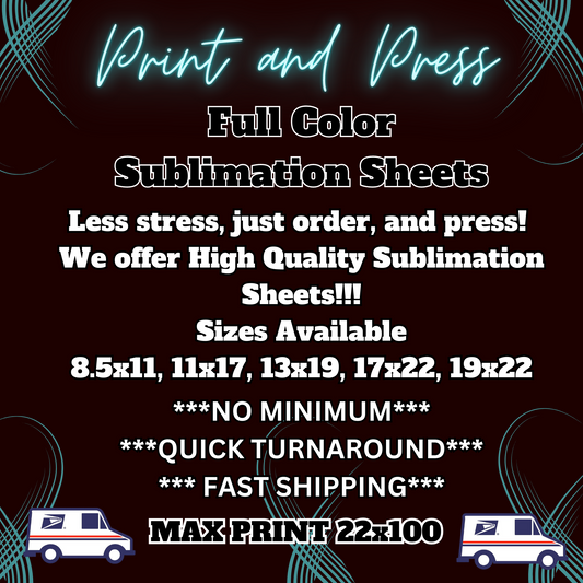 Custom Sublimation Transfers