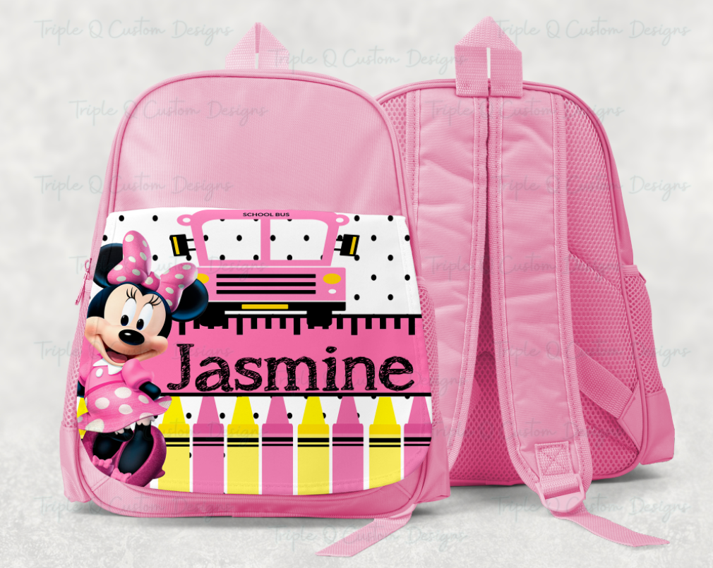 Minnie Small Bookbag / Personalized Small Back Pack