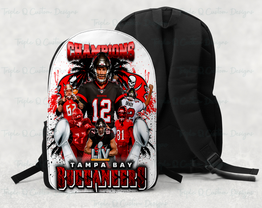 Buccaneers Bookbag / Personalized Large Back Pack