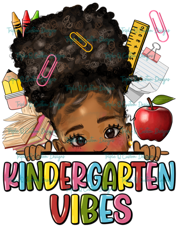 Kindergarten Vibes Sublimation Transfers