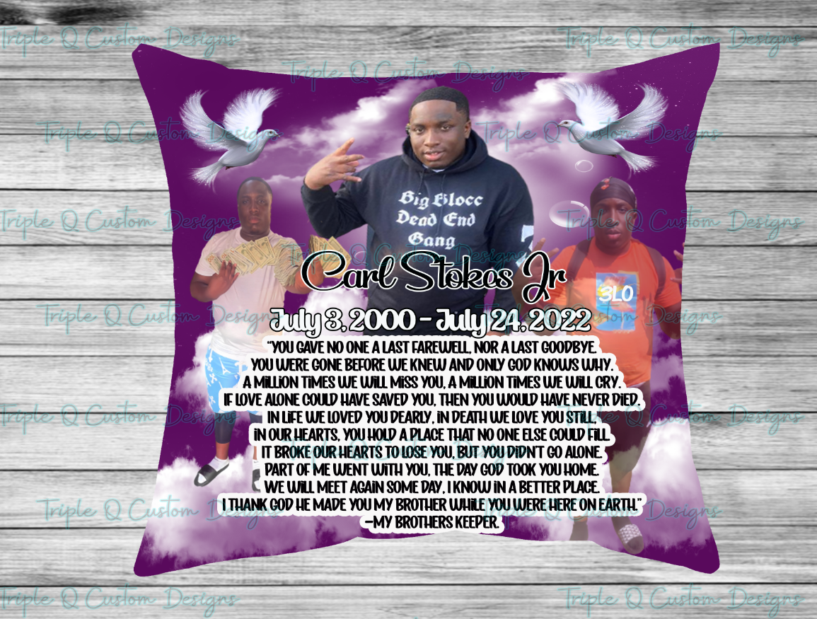 Custom Memorial Pillow