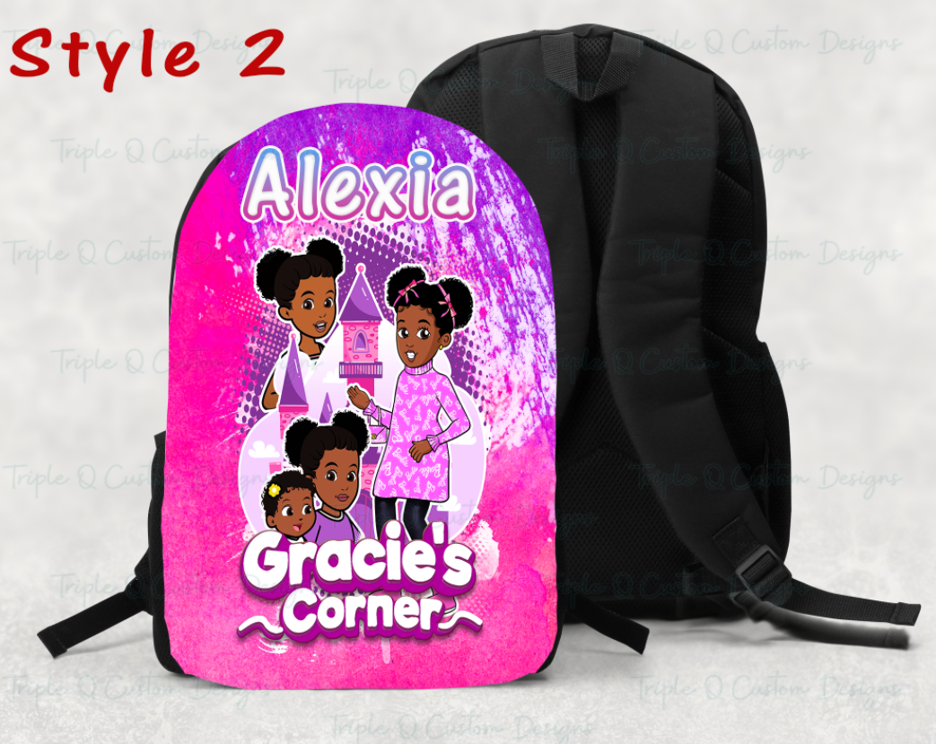 Gracie Bookbag / Personalized Large Back Pack