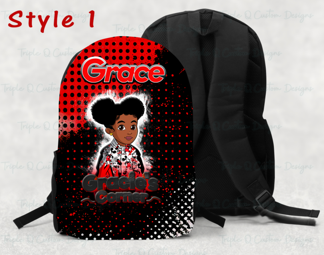 Gracie Bookbag / Personalized Large Back Pack