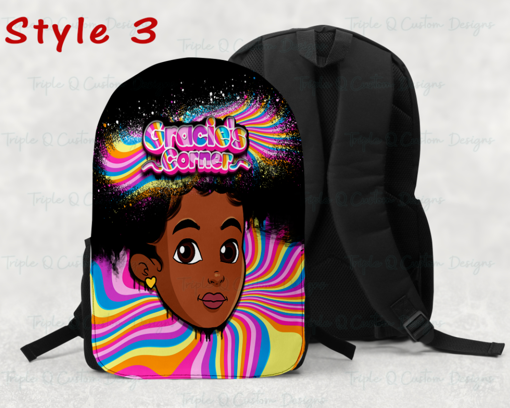 Gracie Bookbag / Personalized Large Back Pack