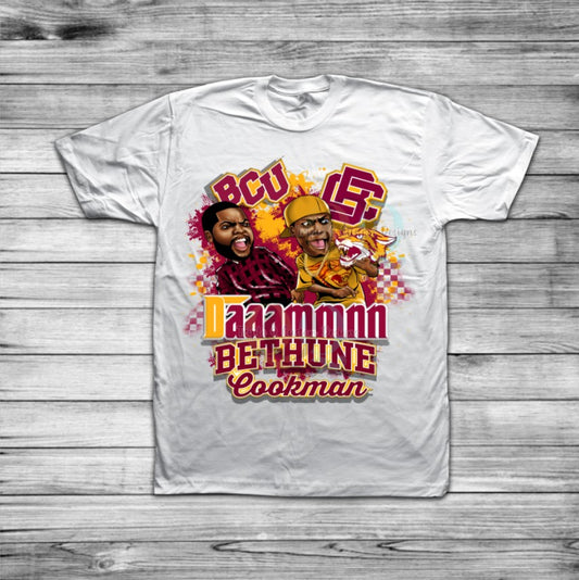 Daaammnn HBCU College/Football Shirt - Bethune Cookman University