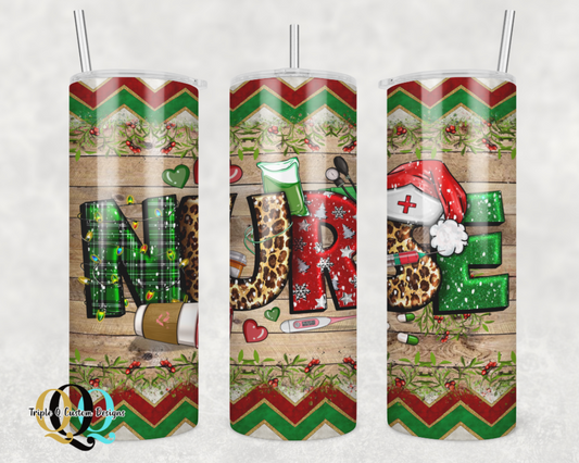 Christmas Nurse Tumbler