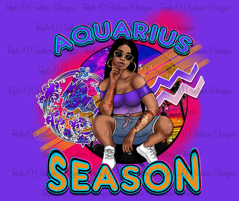 Aquarius Season Tumbler