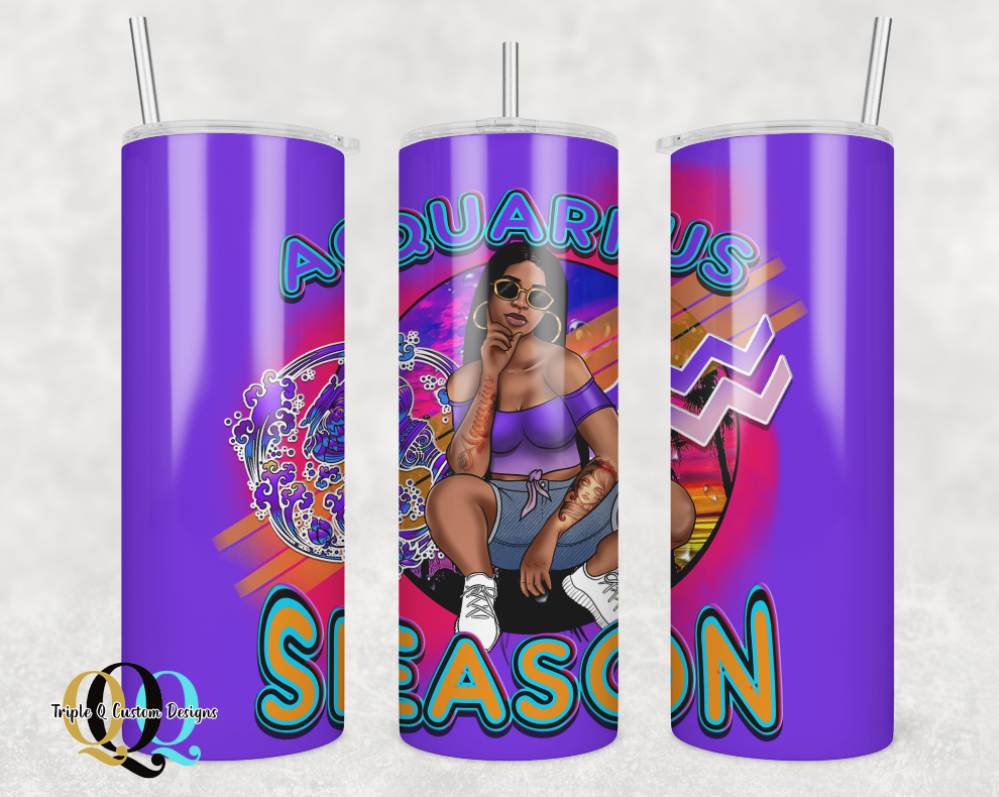 Aquarius Season Tumbler