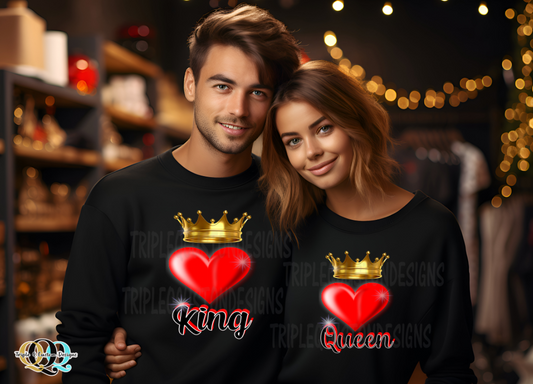 Queen and King Couple Shirt