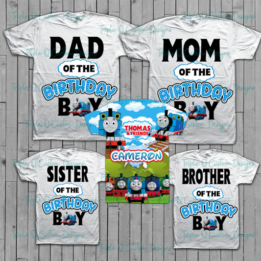 Thomas Train Family Birthday Shirts