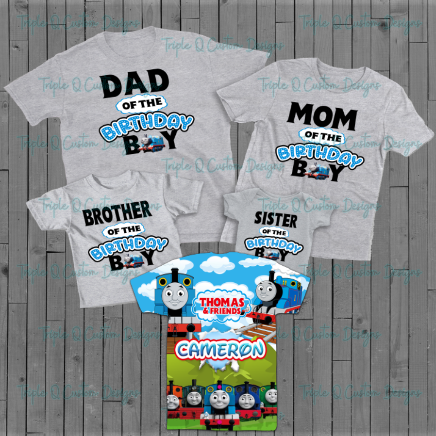 Thomas Train Family Birthday Shirts