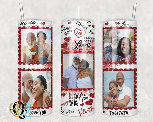 Custom Photo Valentine's Day Tumbler