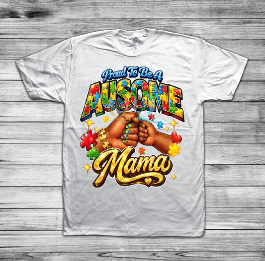 Ausome Mama - Autism Awareness Shirt