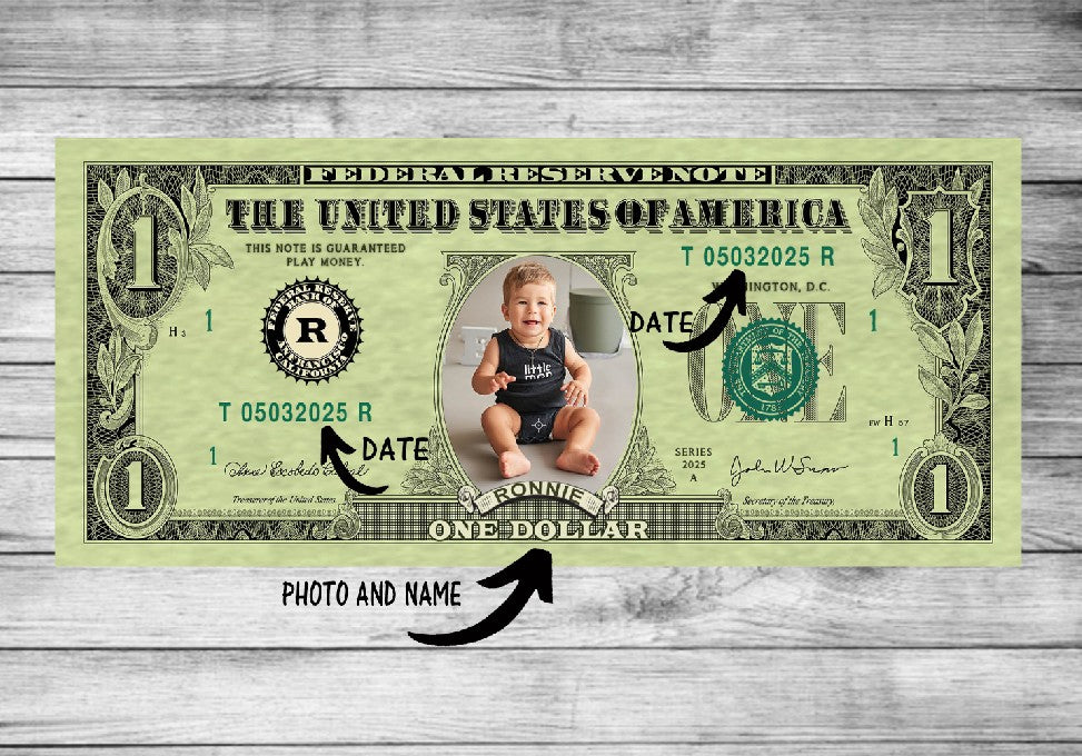 Custom $1 Bills | Birthday Money | Stacks of Bills