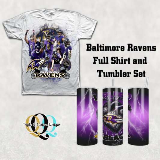 Ravens Shirt and Tumbler Set