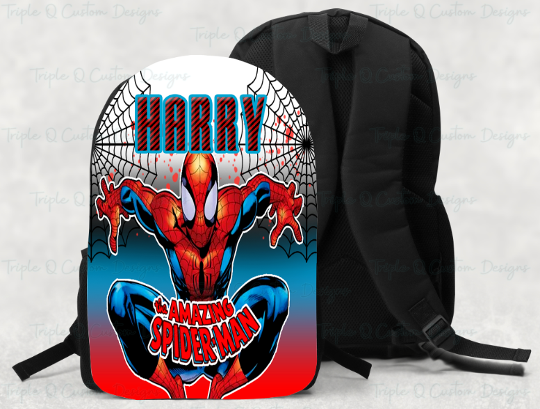 Spider-Man Large Bookbag / Personalized Large Back Pack