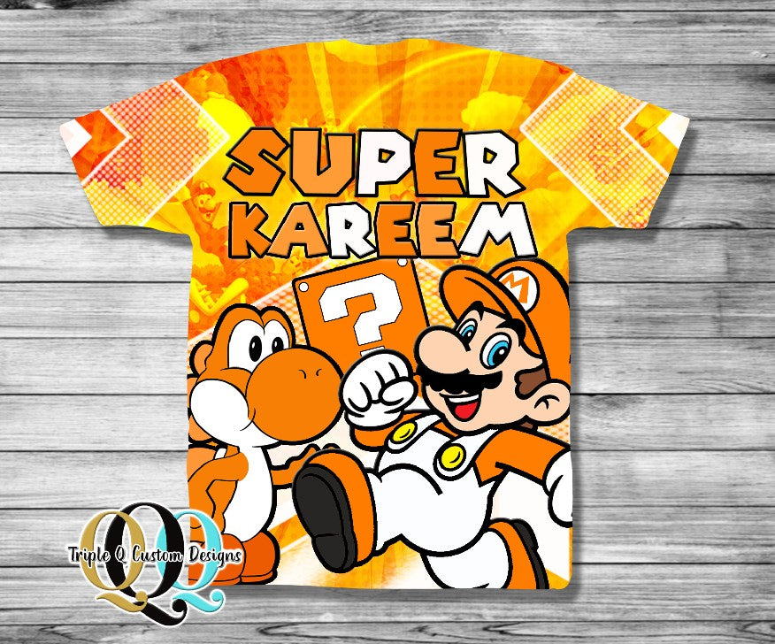 Mario Custom Design Custom Mario Shirt – Triple Q Custom Designs