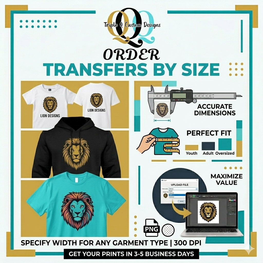 DTF Transfers by Size