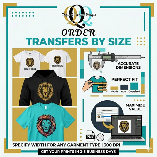 DTF Transfers by Size