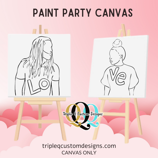 Couples Paint Party Canvas