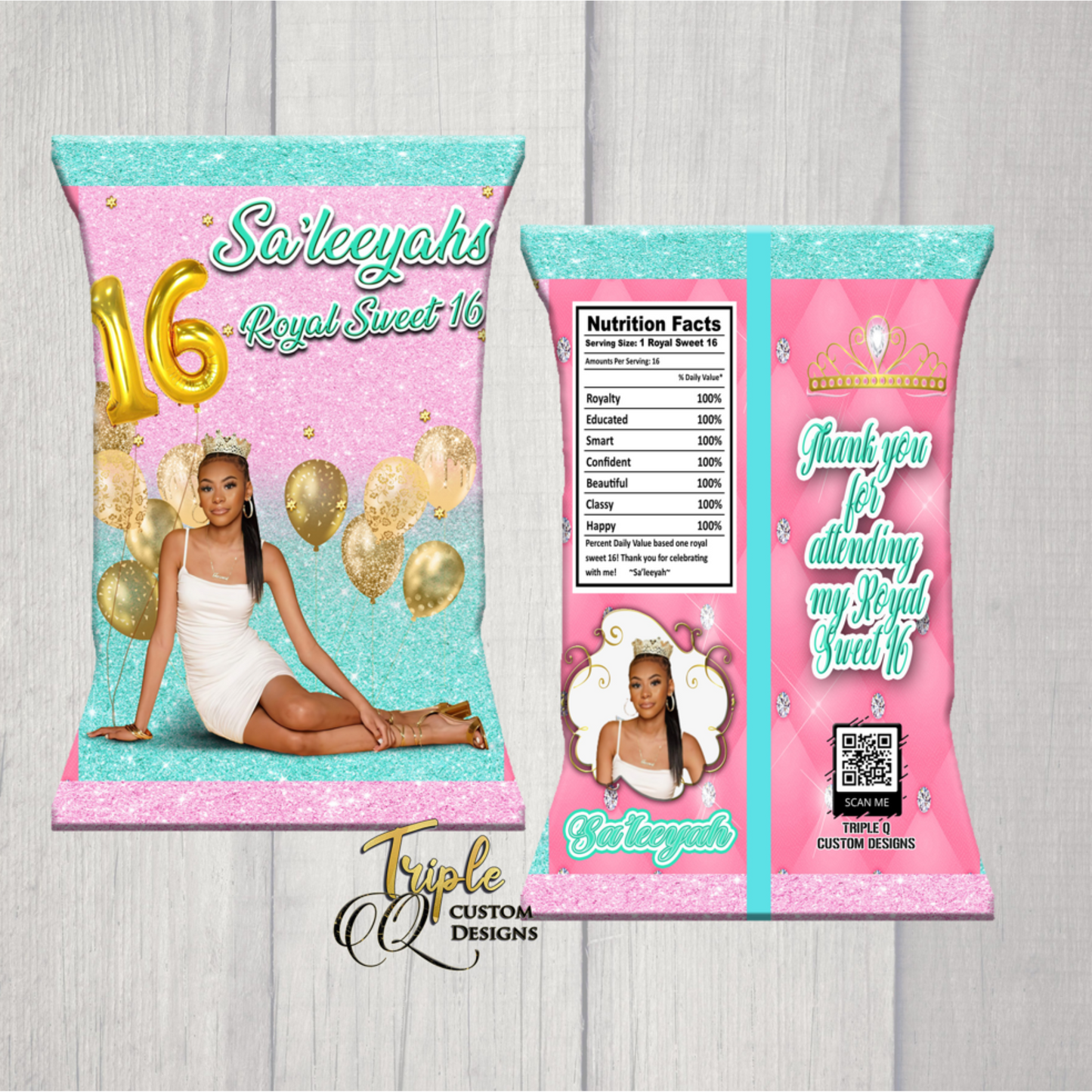 Royal Sweet Custom Chip Bags