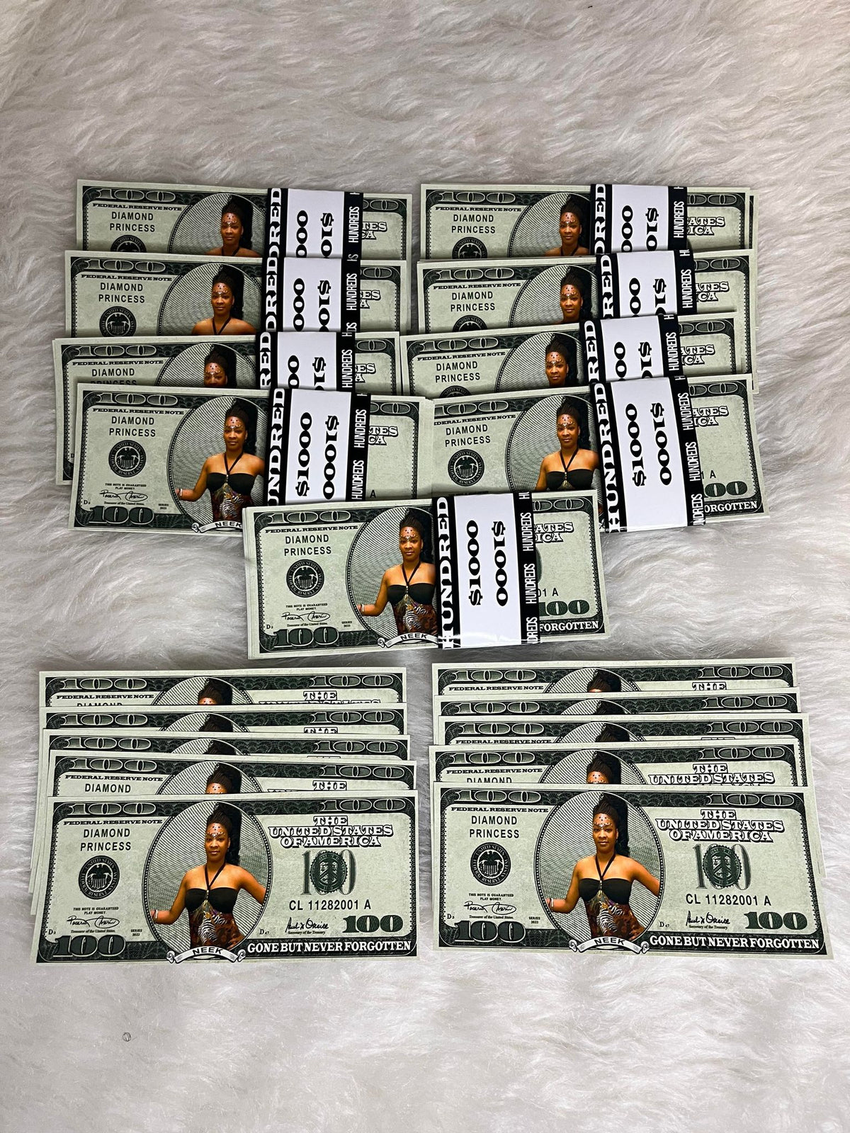 Custom Money Examples Custom Play Money | Birthday Money | Stacks of Bills – Triple Q Custom ...