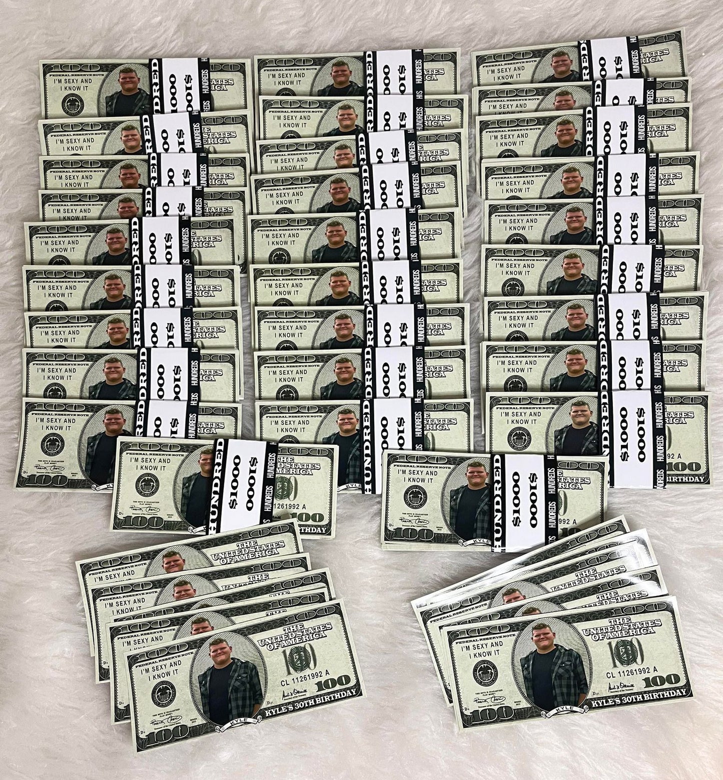 Custom Play Money | Birthday Money | Stacks of Bills