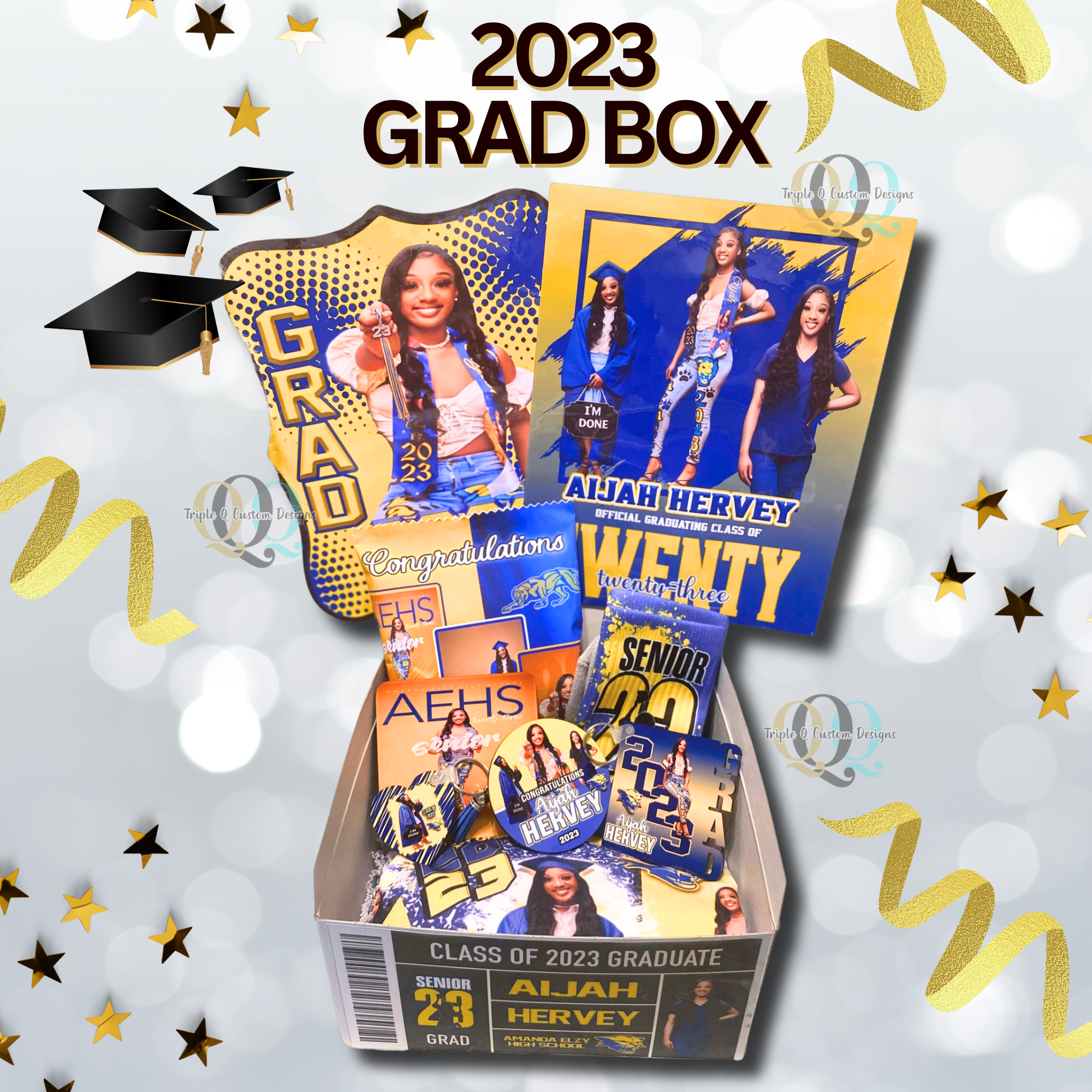 Sample Grad Box Grad Box – Triple Q Custom Designs