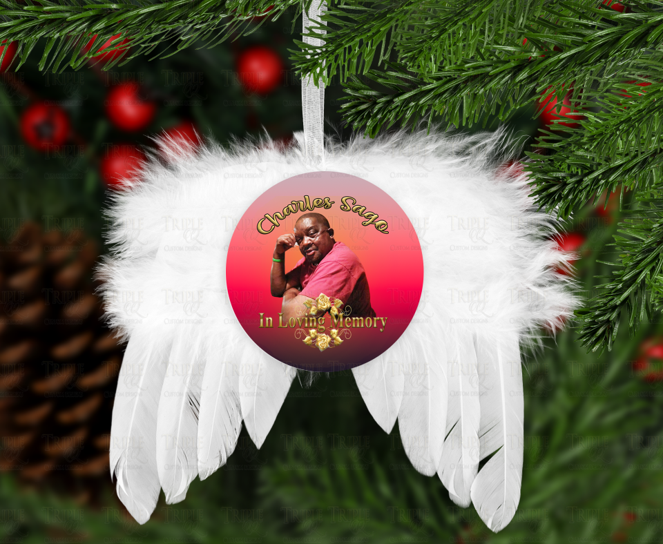 Memorial Angel Wings Ornament