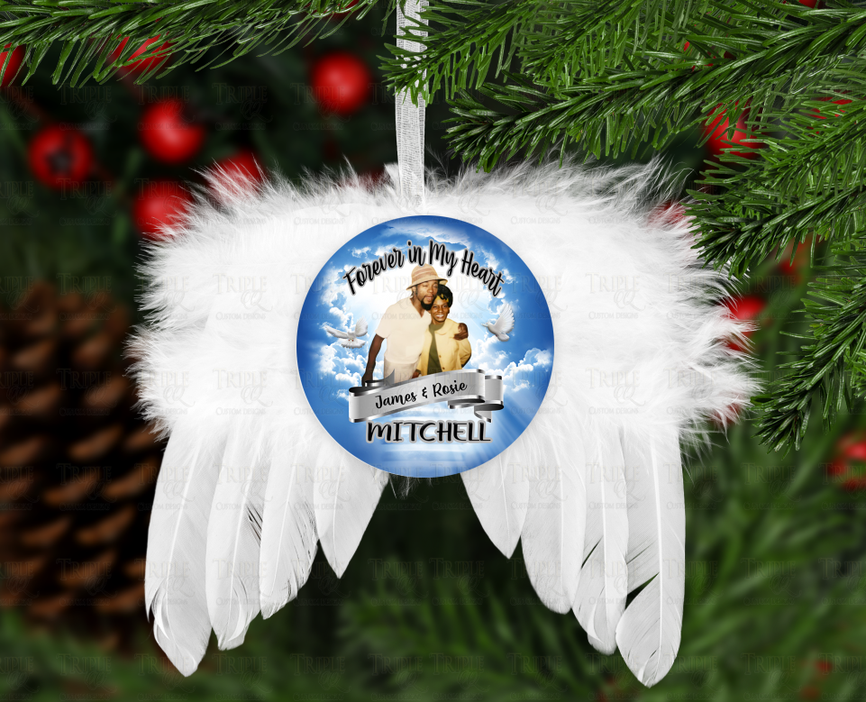 Memorial Angel Wings Ornament