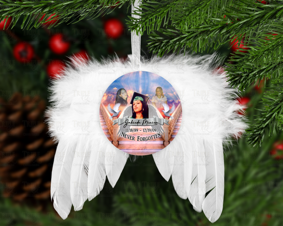 Memorial Angel Wings Ornament