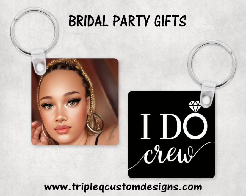 Bridal Party Custom Keychains