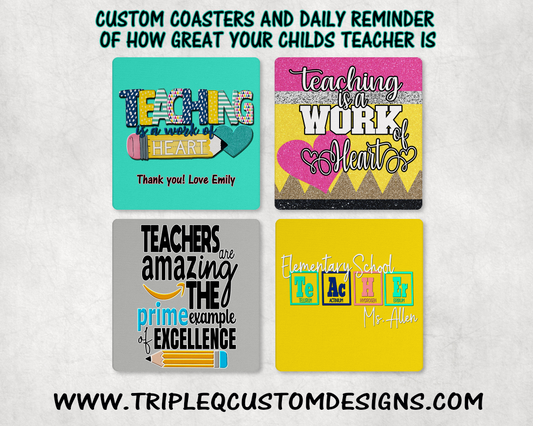 Teacher Appreciation Coasters