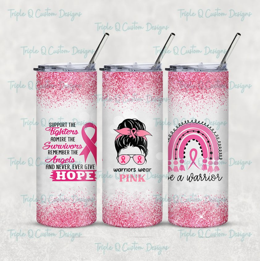 Women Wear Pink Tumbler / Sublimation Print / 20oz Tumbler